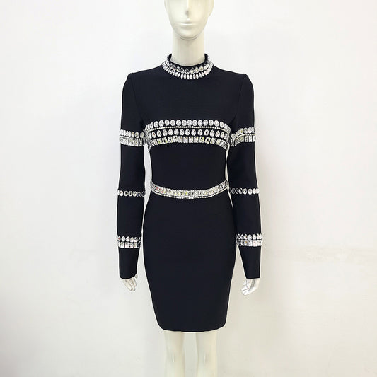 Rhinestone One Piece Dress